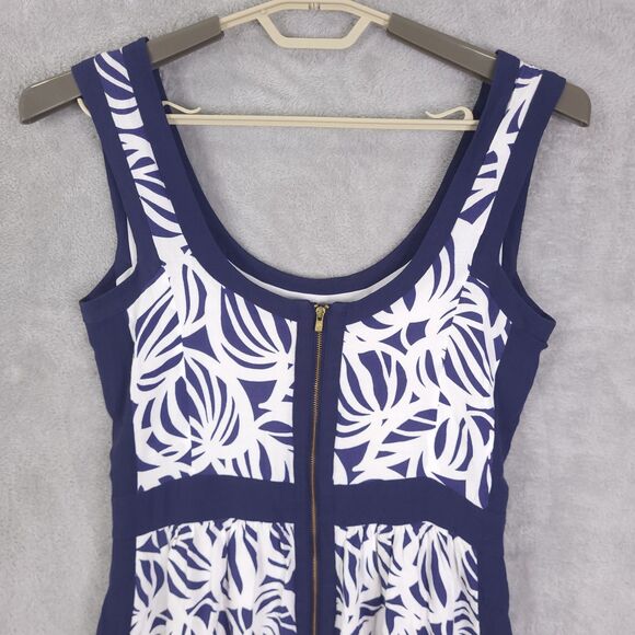 Lilly Pulitzer Irene Need My Shades Navy White Mini Dress Size 8 Strappy Preppy - Picture 8 of 13
